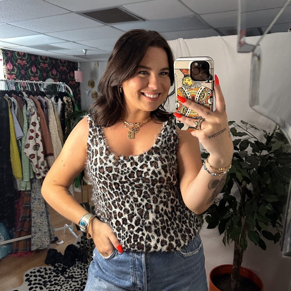 Show Me Your Mumu Cheetah Print Ricki Tank Multi Size Medium NWT